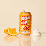 A can of Social Pop Orange Cream Hard Soda